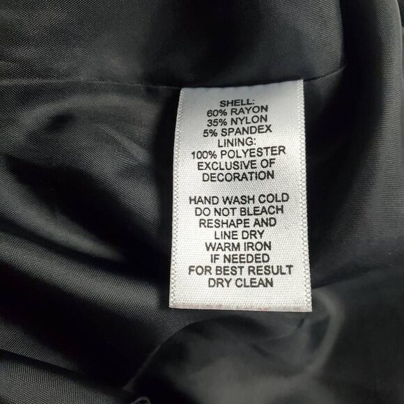 Meesh & Mia Nebraska Huskers Black Utility Jacket Military Style Women’s L - Picture 8 of 9